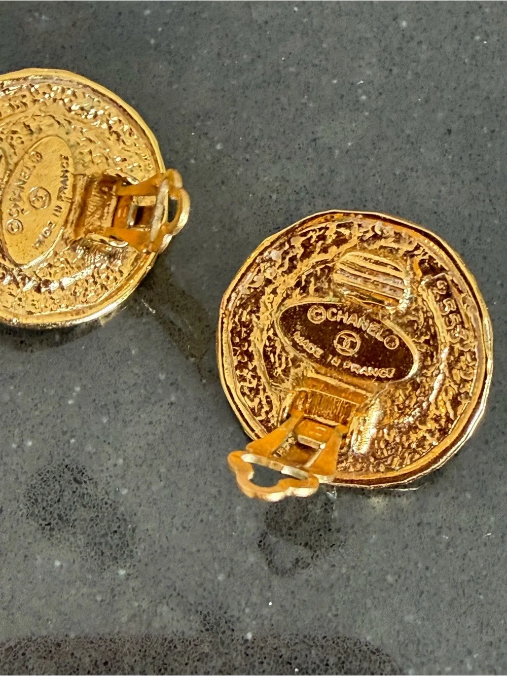 Chanel Pearl Center Clip-on Earrings